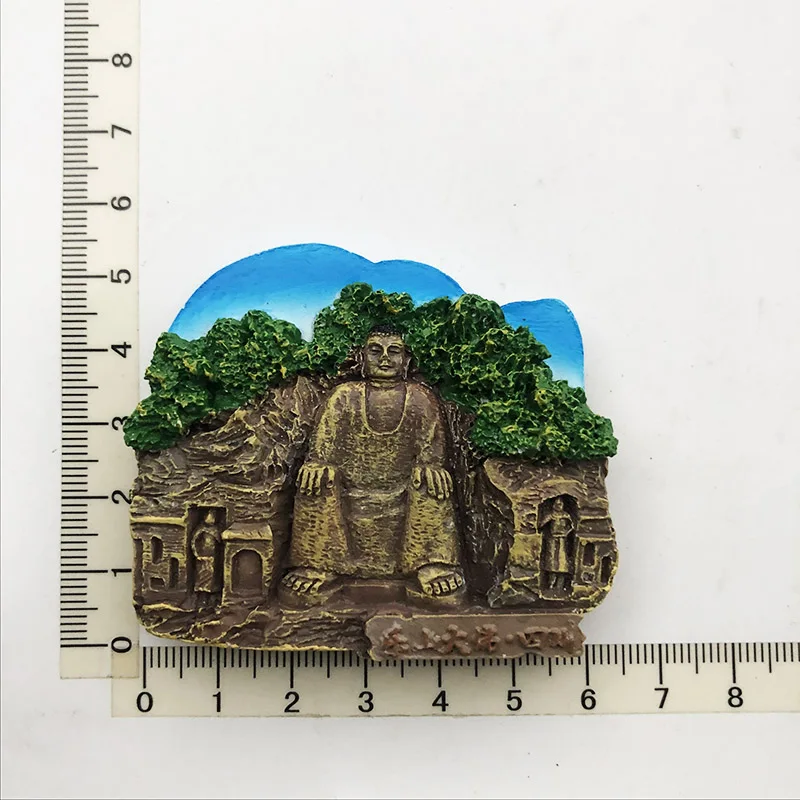 Creative China Leshan Giant Buddha Scenic Area Fridge Magnet Creative Decorative Crafts Tourist Souvenir Post