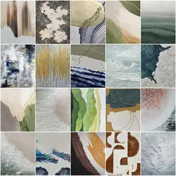 RUOPOTY Simple Large Size Painting By Numbers Abstract Acrylic Paints Coloring For Adults Livingroom Decorations For Home