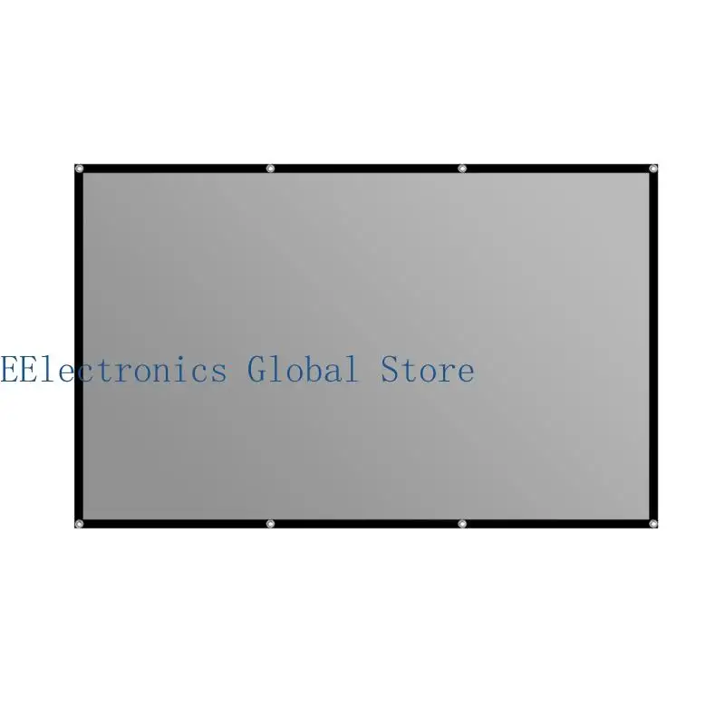 462B Bright Projection Screen With Anti Lighting Projector Screen For Home Cinema And Sports Event 16:9 Size