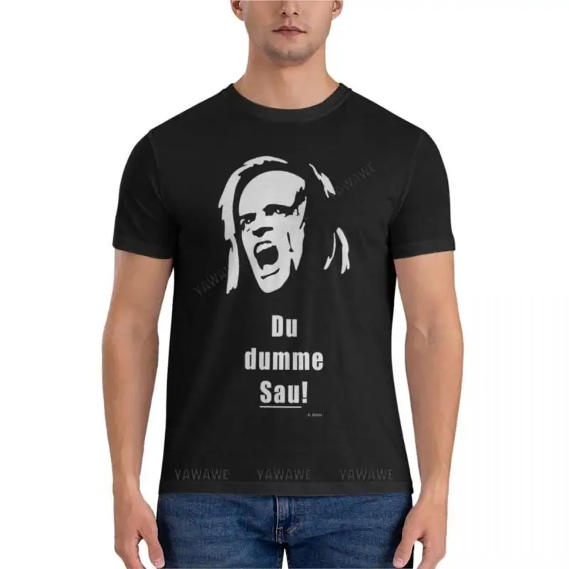 Klaus Kinski - Sow Classic T-Shirt Sweat Shirts Men's T Shirts Mens Graphic T-shirts Mens Clothing Black Tshirt Men Summer Tops