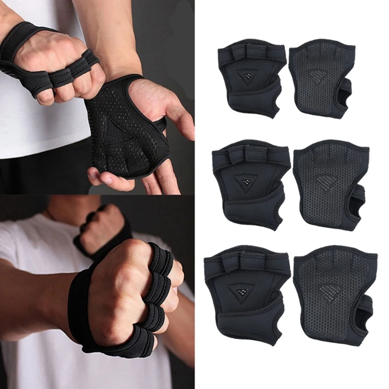 L Size Rubber Four Finger Workout Glove Weight Training Gloves Gym Gloves Weight Lifting Gloves For Men Women Easy Install