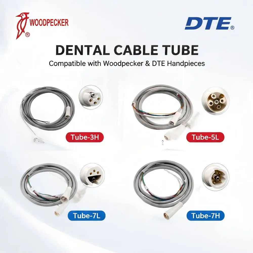 Woodpecker DTE 3H 5L 7L 7H Dental Ultrasonic Scaler Cable Tube Handpiece Hose Compatible EMS NSK SATELEC