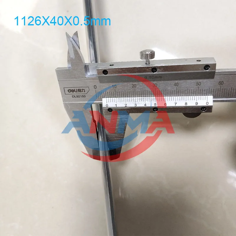 2Pieces 3/H/F 1095X40X0.5mm Wash up Blade 3F 1126X40X0.5mm Cleaning Blade Printing Machinery Spare Parts