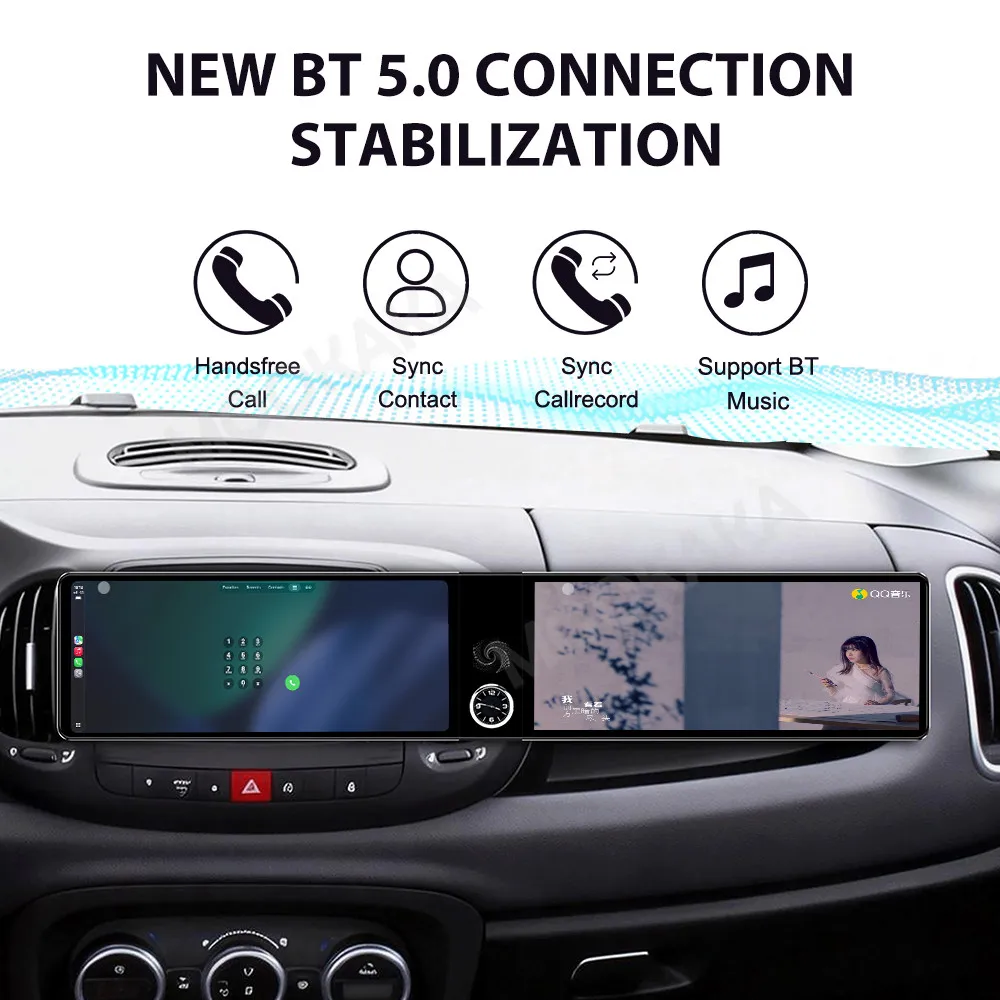 

Для Fiat 500L 2012-2017: Автомагнитола Android с мультимедиа, видеоплеером, беспроводным CarPlay, GPS-навигацией и стереосистемой