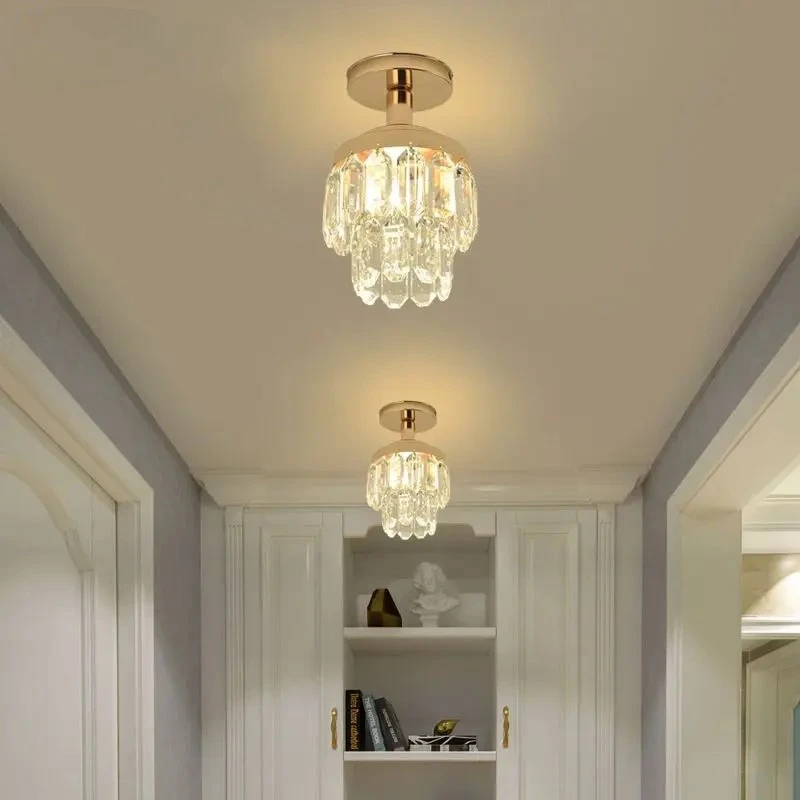 

Aisle Lights Corridor Lamps Crystal Led Ceiling Simple Modern Home European Style Personality Creative Balcony Porch Lights