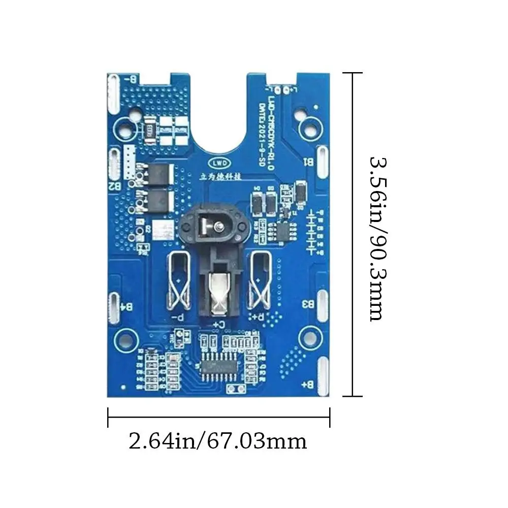 New PCB Charging Drill Protection Board 18/21V 2MOS Circuit Board Protection Lithium Battery Pack Electric tool