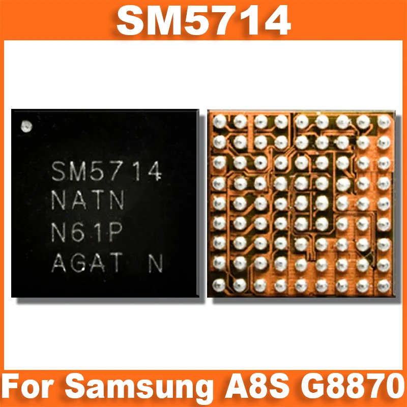 10Pcs SM5714 USB Charger IC New Original For Samsung A8S G8870 A125 Galaxy A12 A22 Charging IC Replacement Parts Chip Chipset