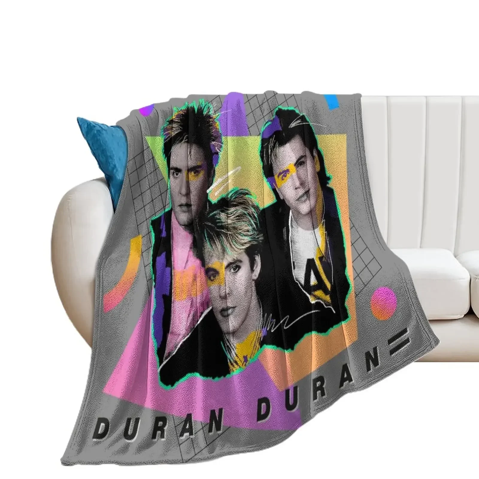 

DURAN X2 80S STYLE COLORS Throw Blanket Hairy for sofa warm winter Bed linens Blankets