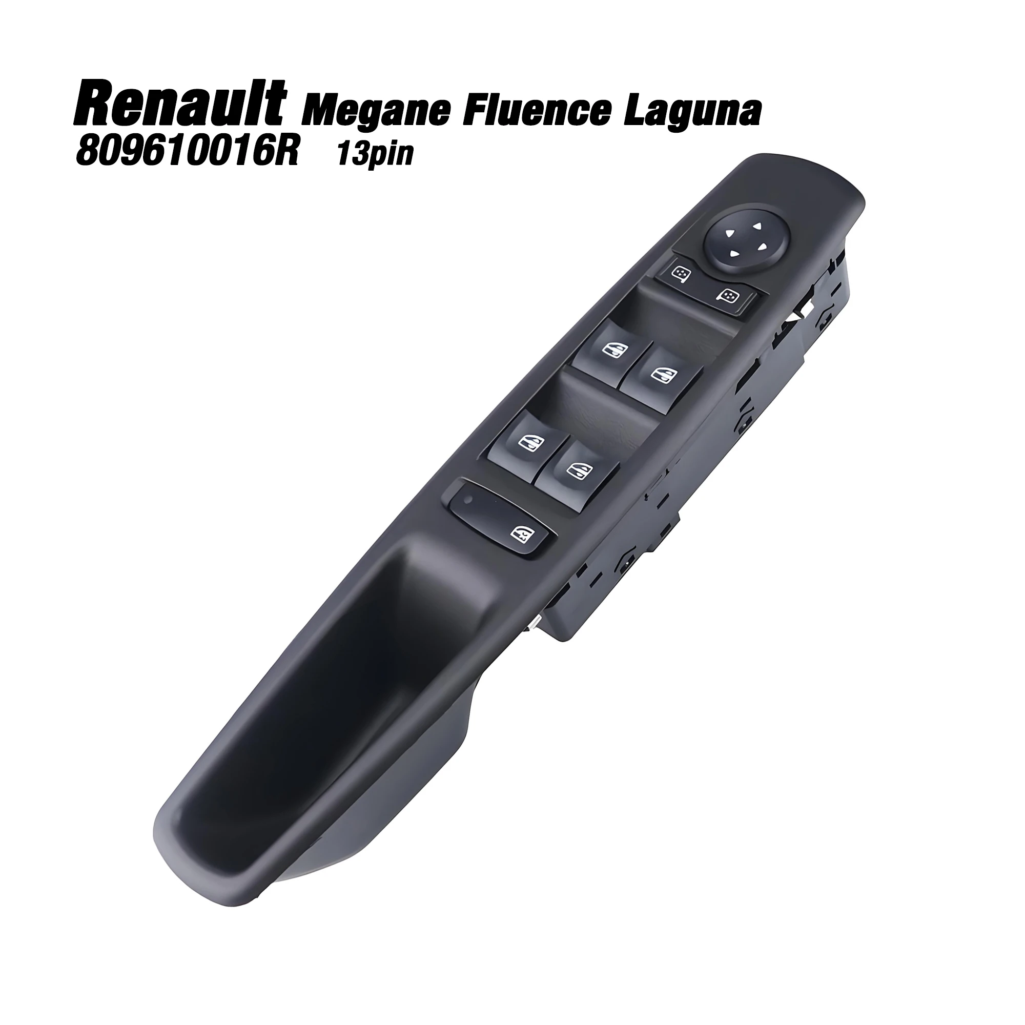 

809610007R 13 контактов для Renault Megane MK3 2008-2016, кнопка управления стеклоподъемником со стороны водителя 809610016R
