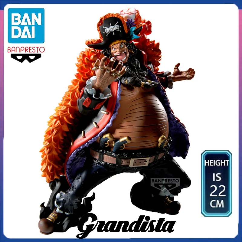 BANPRESTO ONE PIECE -Grandista- Marshall D.Teach PVC 22CM Anime Action Figures Model Collection Toy