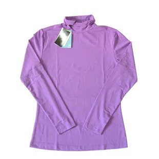 2024 Summer Golf Women Sunscreen with long sleeves and ultra-thin ice silk bottoming shirt
