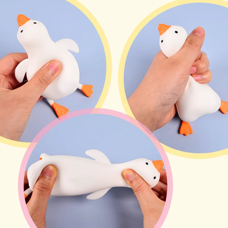 Kids Squeeze Flour Duck Kneading Squish Stretchy Toys Animals Vent Toys Decompression Stress Relief Toy for Adults Gift