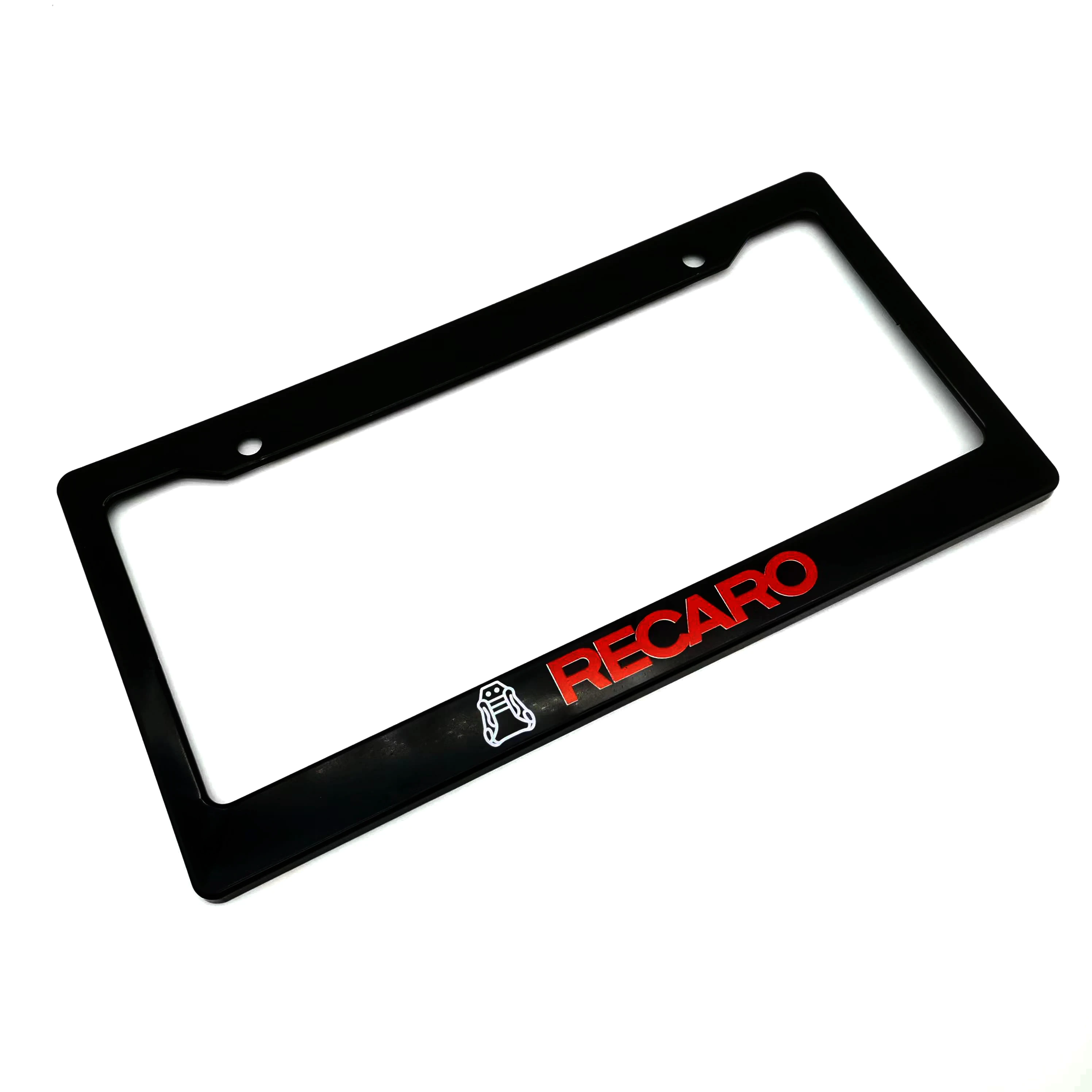 

1PCS Car License Plate Frame USA Standard ABS JDM RECARO Style For Decoration Auto Number Plate Frame Accessories ﻿