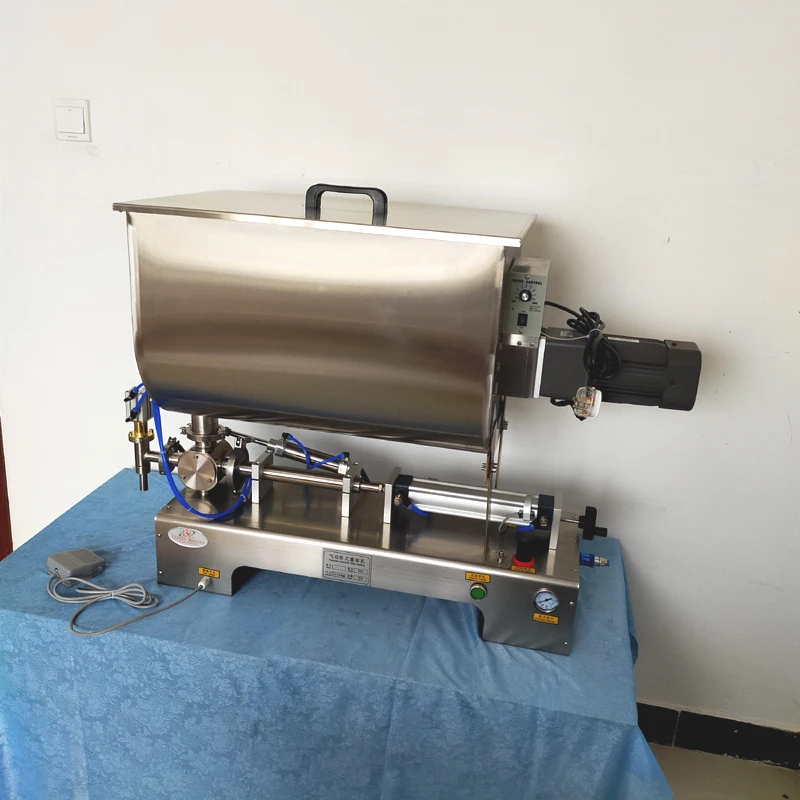 Chili Garlic Seafood Sauce Solid Jam Paste Mixing Filling Machine Liquid Filler