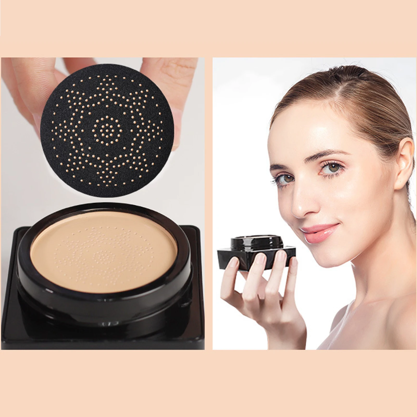 BB Air Cushion Foundation Mushroom Head CC Cream Concealer Whitening Makeup Cosmetic Waterproof Brighten Face Base Tone