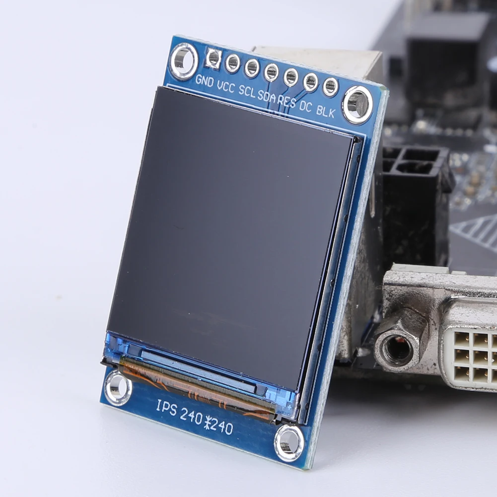 1.3 Inch TFT for Colorful Display Module SPI Interface ST7789 IPS Display Module 3.3V 240x240 Pixels 7 Pin Electronic Components