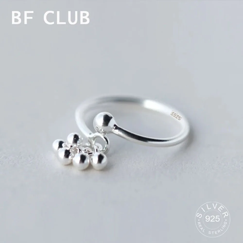 100% solide bfclub silberne Farbe Glocke offene Ringe für Frauen smiple niedlich ins trend ige Retro Anillos Party Geschenke Zubehör