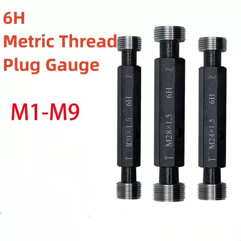 

1PCS M1-M9 Steel Mer-cury Gage Metric Fine Thread Plug Gauge High Quality Wholesale M1 M1.8 M2 M2.5 M3 M4 M5 M6 M7 M8 M9