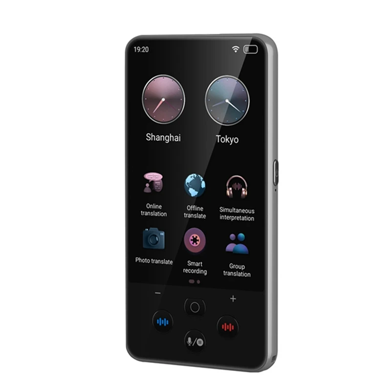 S85 Pro 휴대용 오디오 번역기, 138 언어 녹음, 19 오프라인 실시간 Chatgpt AI 음성 사진 그룹 번역