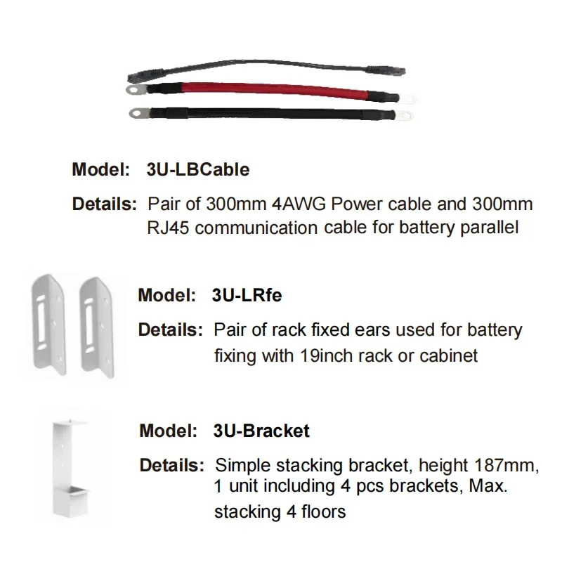 Deye-Batterie au lithium personnalisée, cellule veFePO4, 51.2V, 100Ah, 5,12 kwh, 10kwh, 20kwh, 30kwh, 50kwh, 100kwh, 200kwh, 327kwh