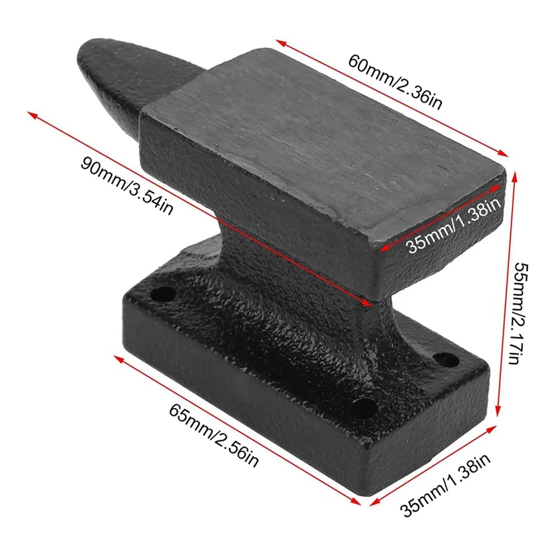 Rugged Cast Anvil Iron Anvil Beading Jewelry Making Kits Blacksmith Anvil Jewelers Metalsmith(Random Color)