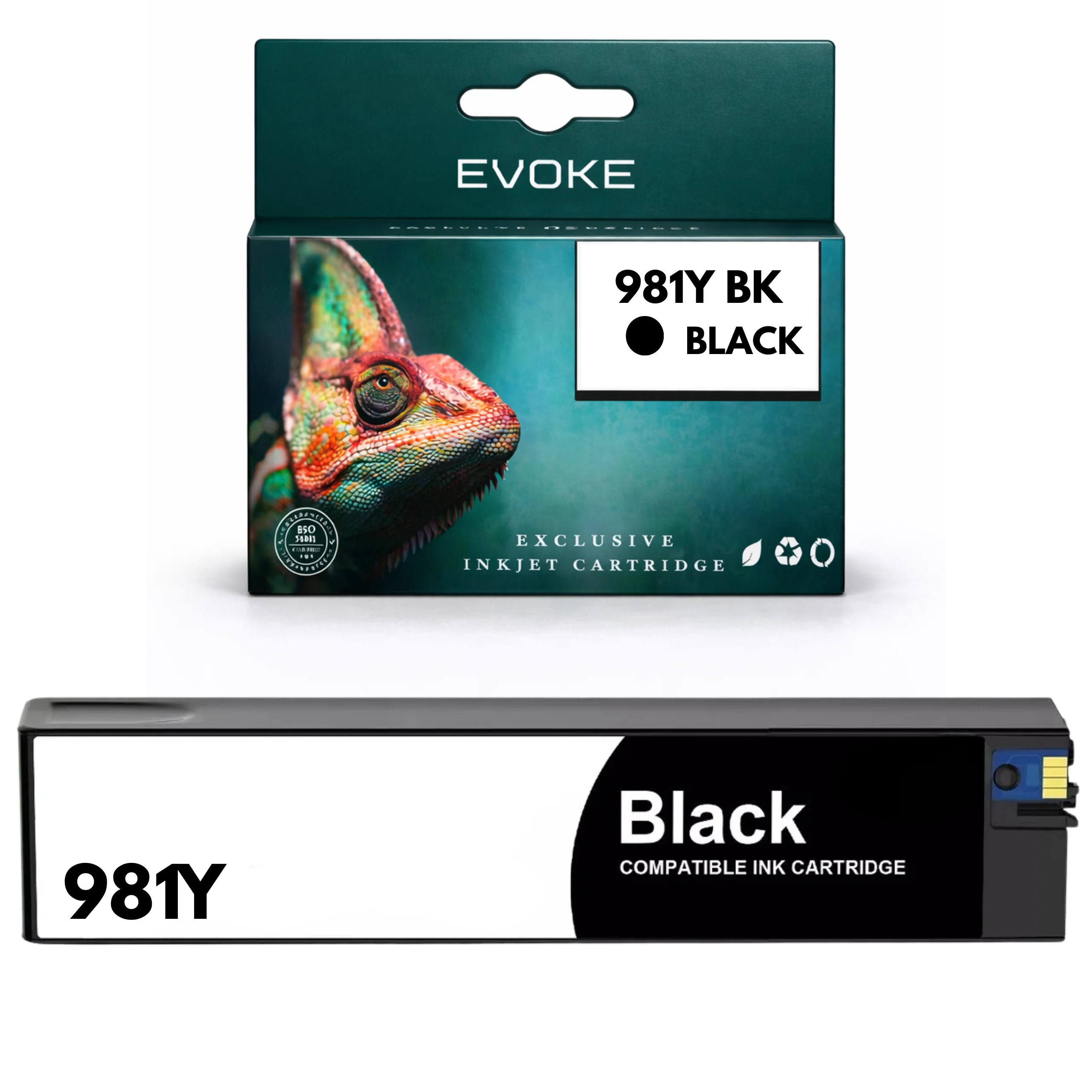 Evoke Compatibele Inkt voor Hp 981Y L0R16A Zwart 20000 Pagina's Pagewide E55650 Mfp E58650 556/586