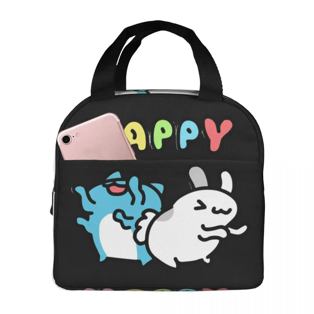 Comic Cat Bugcat Capoo Bug Cat Lunch Bags Insulated Bento Box Lunch Tote Leakproof Picnic Bags Thermal Bag for Woman Student