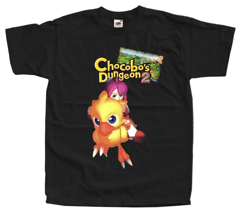 Chocobo's Dungeon 2 ,COMPUTER GAME, T-Shirt (BLACK,YELLOW,BLUE) All sizes S-5XL.