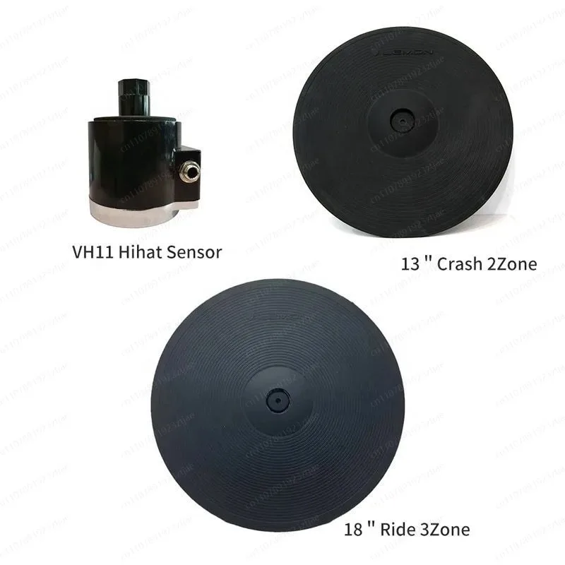 

13 18-дюймовый полностью резиновый набор контроллеров тарелок, совместимый с Roland VH11