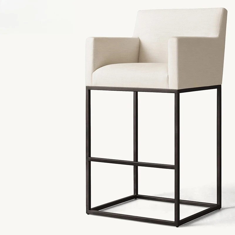 Modern Simple Light Luxury Adult Bar Chair Country Vintage Home Bugao Bar Chair