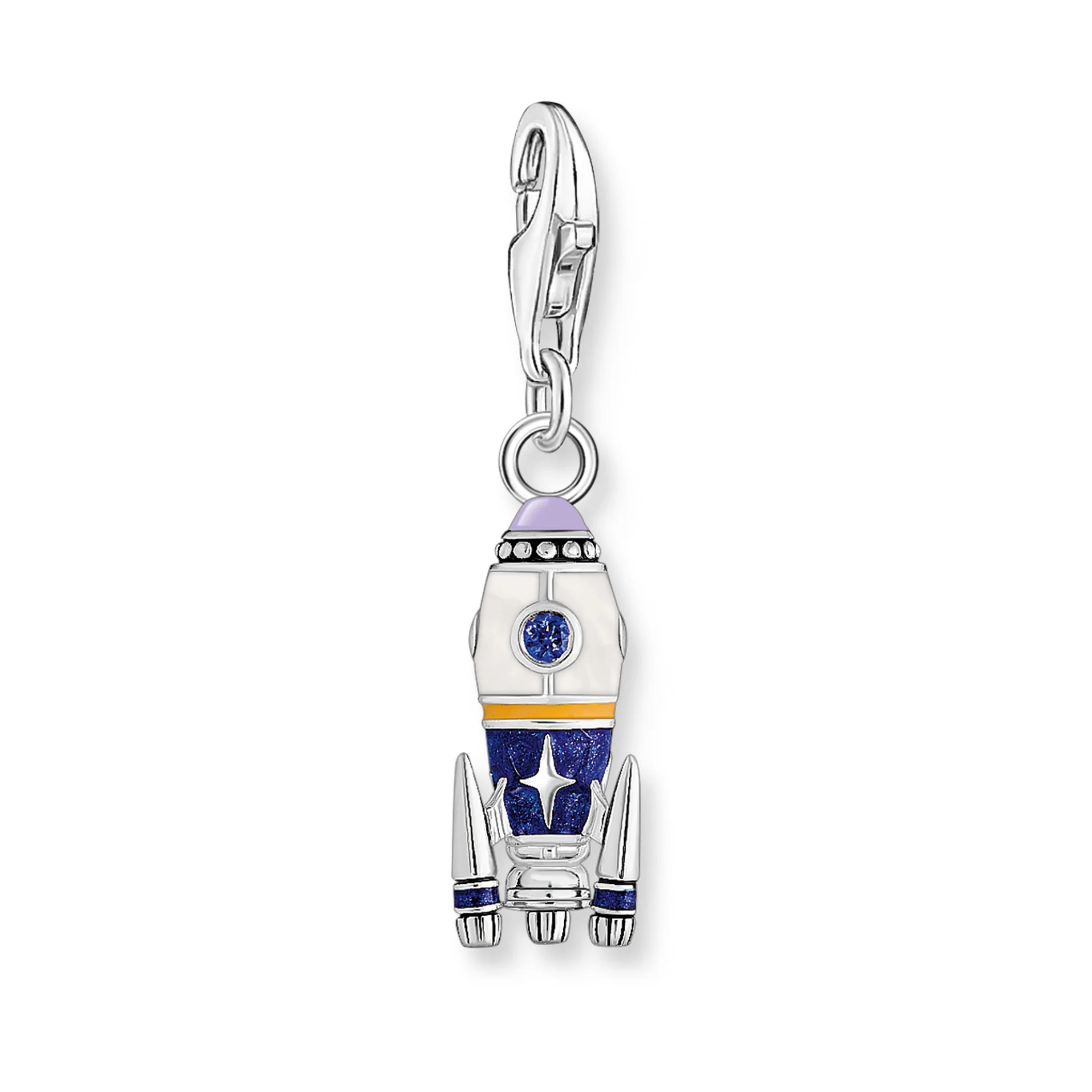 Rocket Charm Europe Style Fine Jewelry Kobiety Mężczyźni Modny prezent ze srebra próby 925 — zdjęcie 2