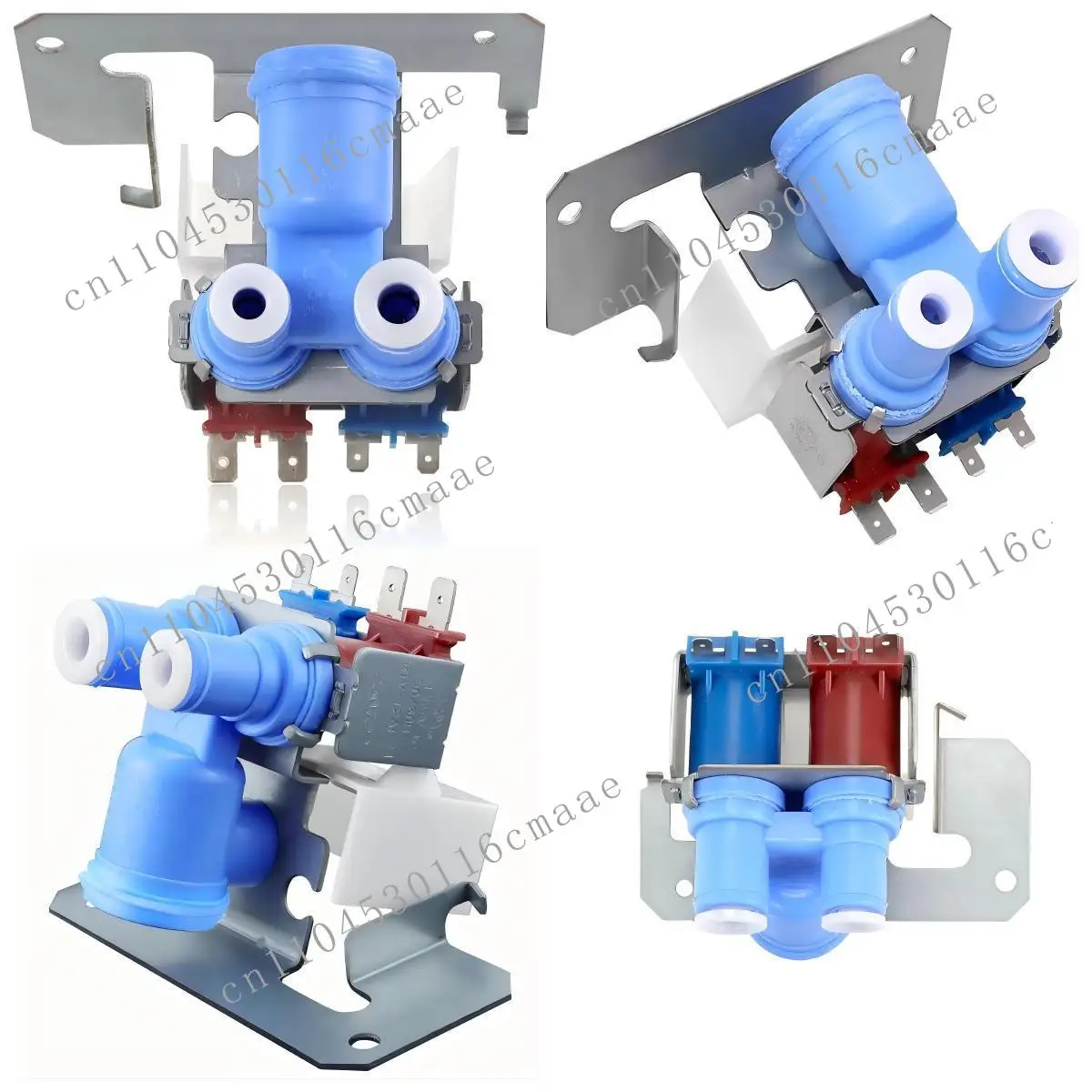 WR57X10051 Refrigerator Dual-way Water Inlet Solenoid Valve, Suitable for Refrigerator