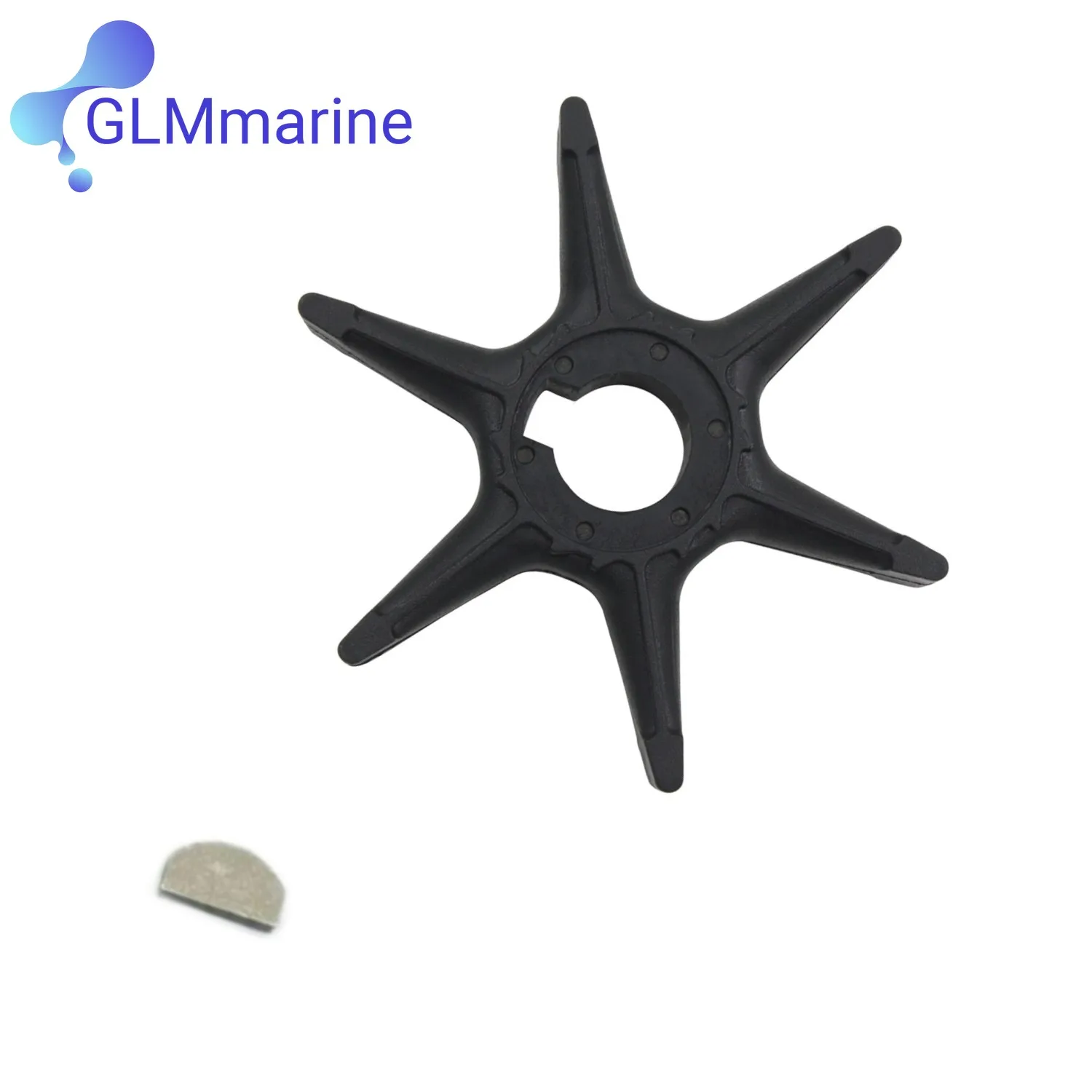 

6G0-44352-00 Marine Water Pump Impeller with Key Fits for Yamaha Outboard 20HP 25HP 20A 20B 25A Engines Replaces 6G0-44352-01