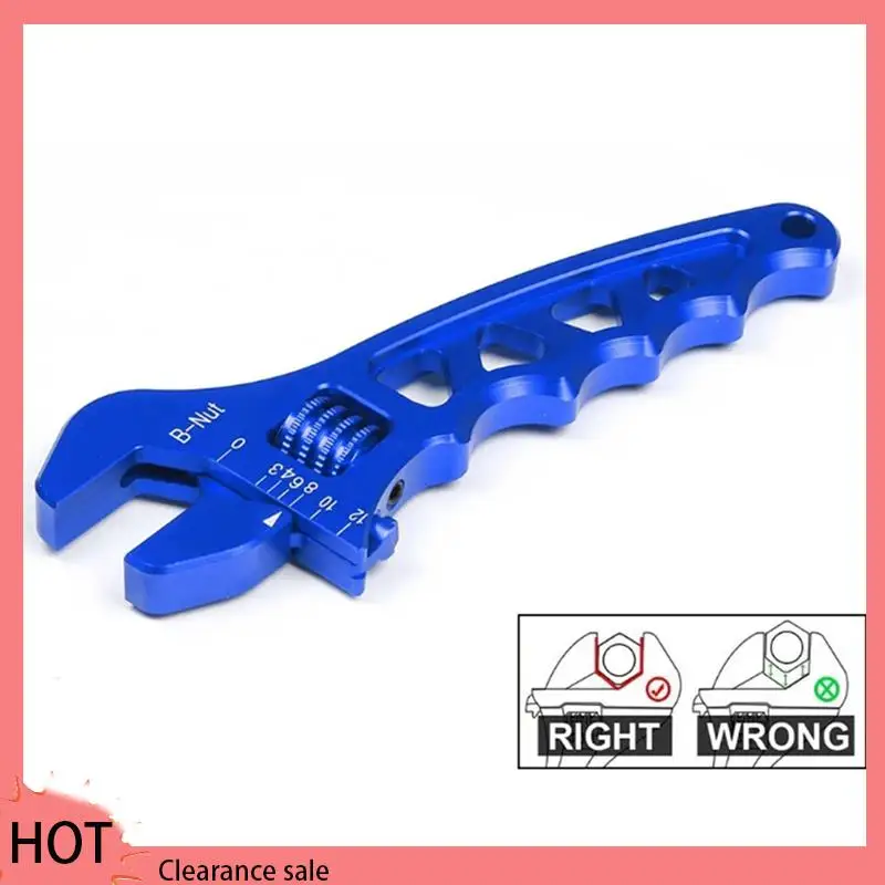 A88Z Kunci Pas Aloi Aluminium Dapat Disesuaikan Alat Perakitan AN3-AN12 Kunci Pas V-yang Dapat Disesuaikan Biru Tahan Lama