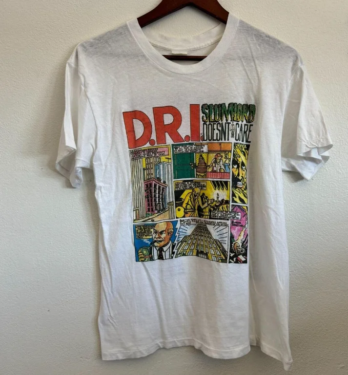 D.R.I. tour 1988 T-shirt Cotton Unisex Tee All Size S-5Xl