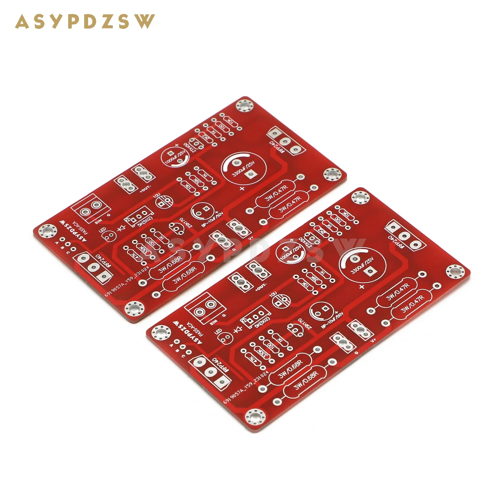 2 CH Stereo PASS ACA Single-Ended Class A FET+MOS Power amplifier Bare PCB 5W+5W