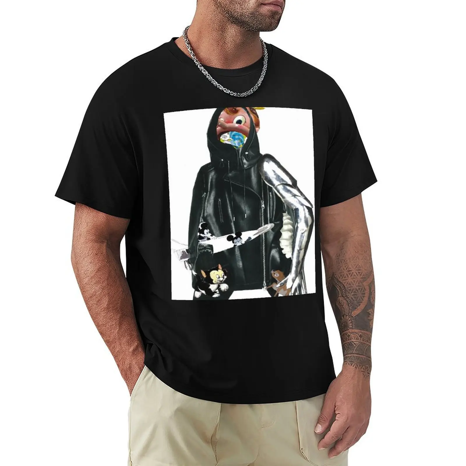 Boy feat. pop culture T-Shirt anime oversized slim fit t shirts for men