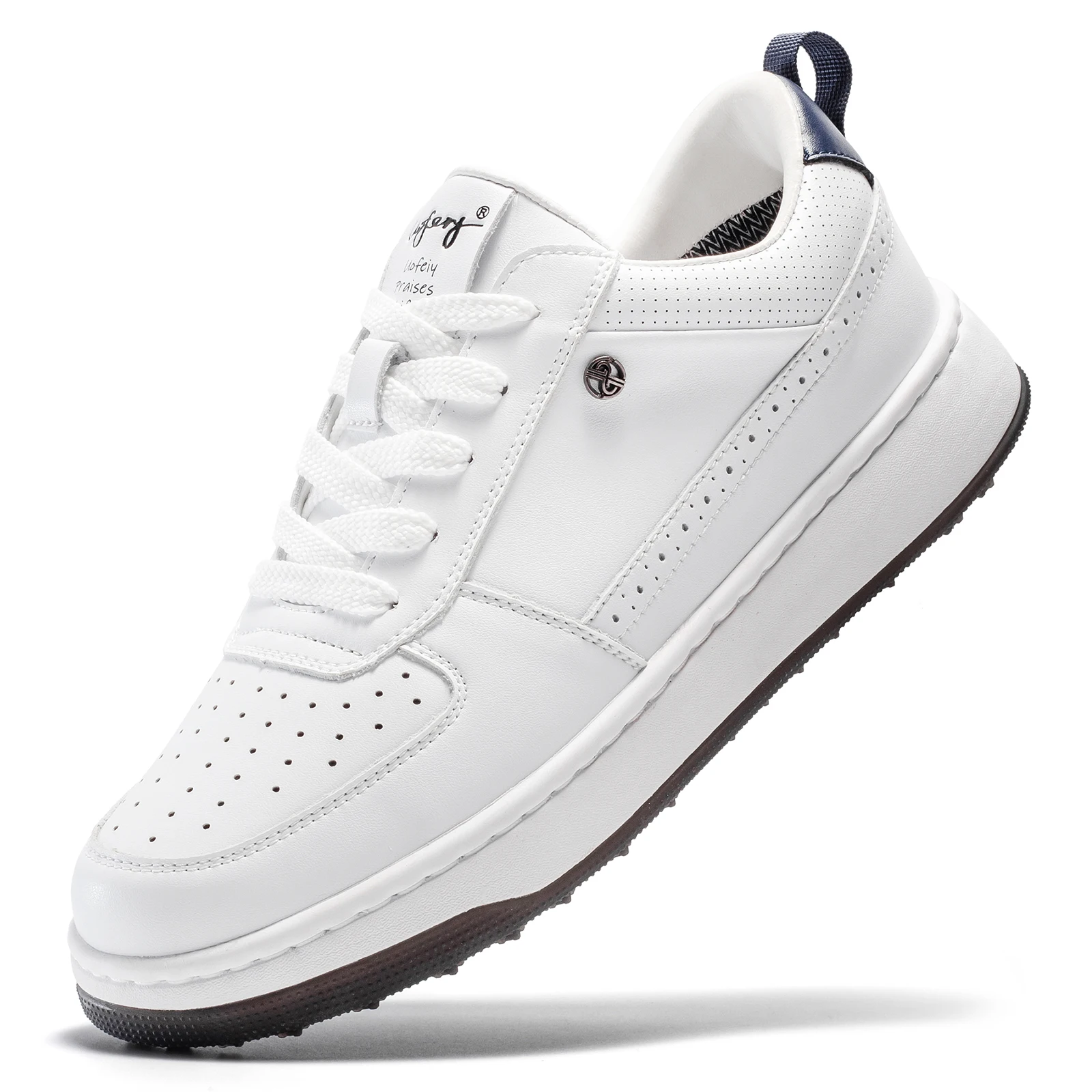 

Профессиональные мужские кожаные кроссовки для гольфа с защитой от скольжения, для активного отдыха и тренировок, мужская спортивная обувь