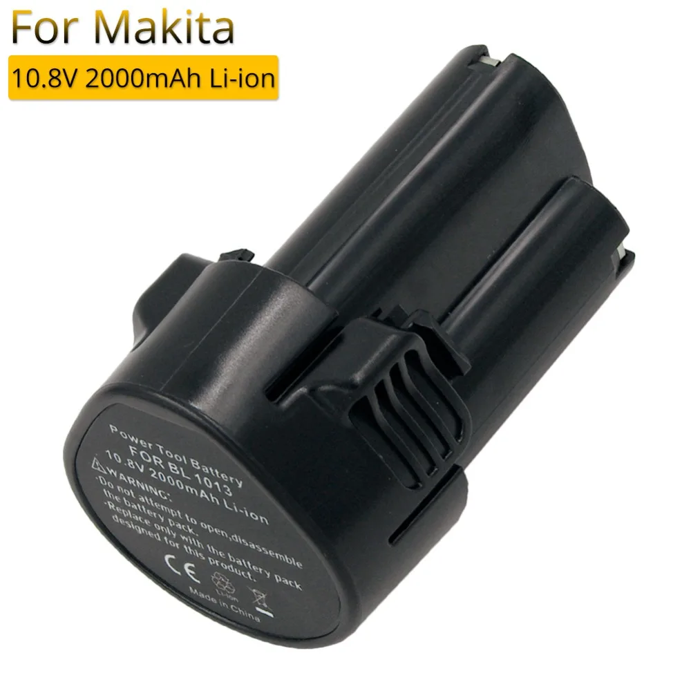 BL1013 10.8V 12V 2000mAh Li-ion Power Tools Rechargeable Battery for Makita Cordless Drills DF330D CL102D BL1014 TD090D CL100D