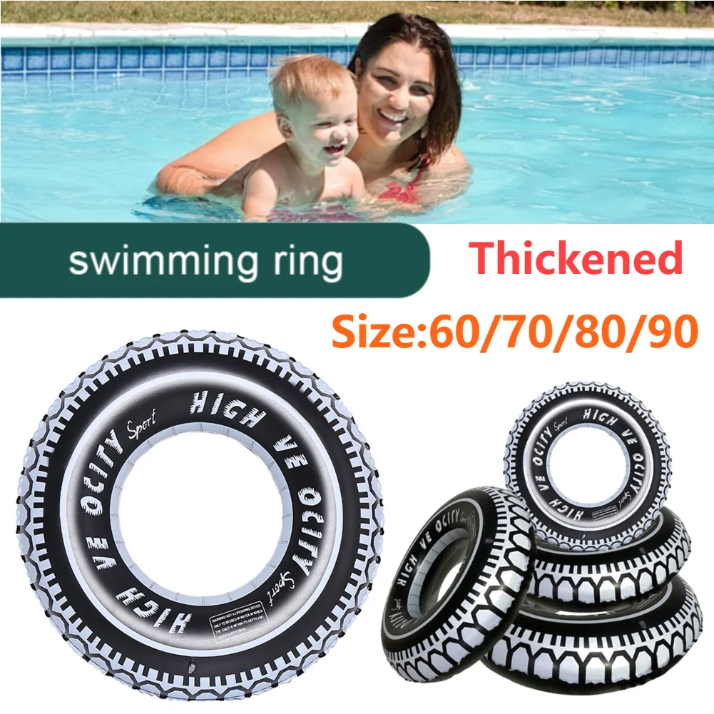 1PCS Modello di pneumatico Piscina Anelli galleggianti Anello da nuoto gonfiabile a tenuta stagna Colpire il tubo da nuoto Anelli da nuoto Galleggianti per bambini Adulti