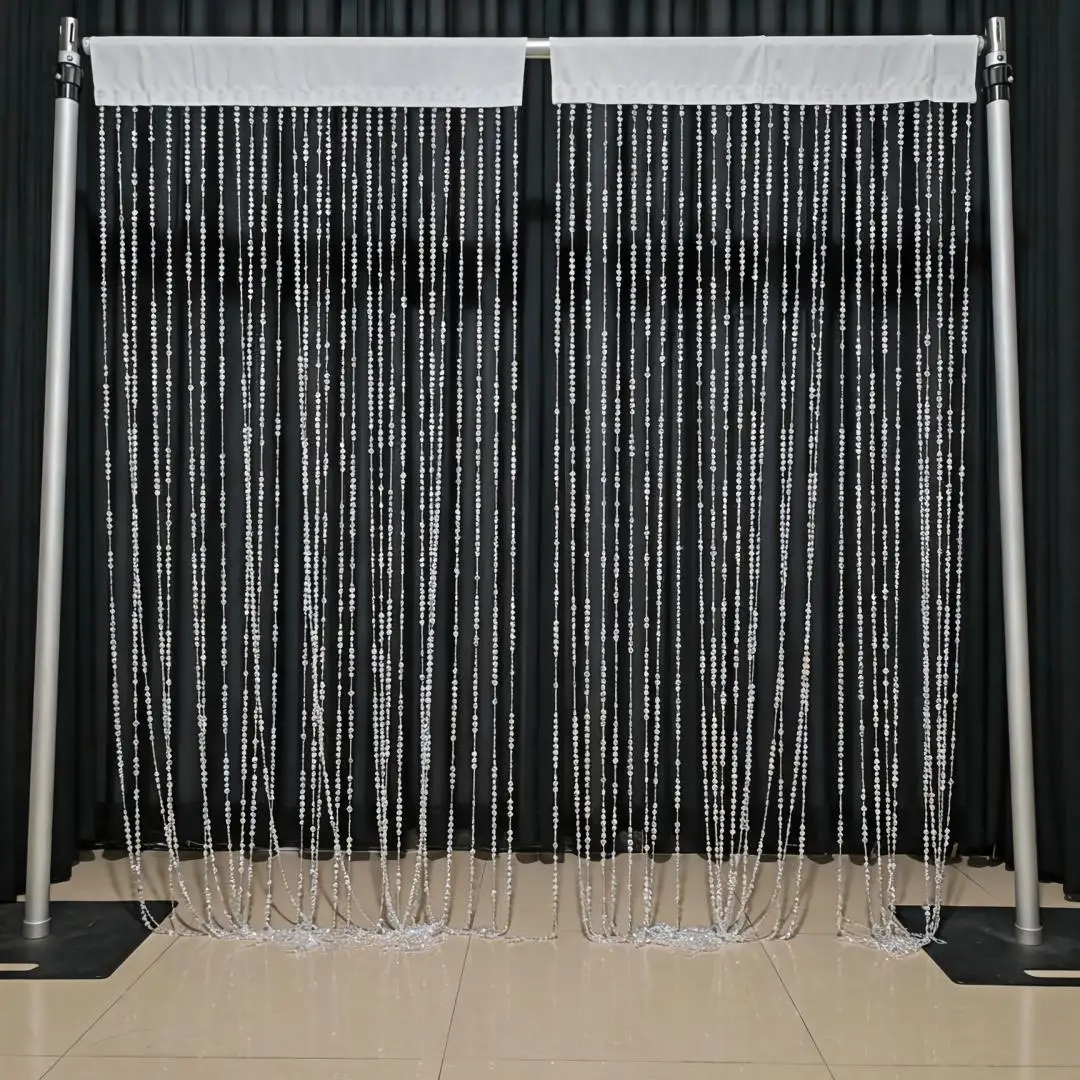 31String Crystal Beaded Curtain Door Curtains Room Divider Hanging Diamond Acrylic Beads for Doorway Hippie Closet Bedroom Wall