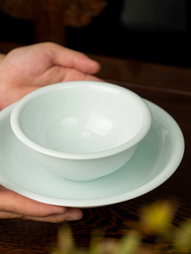 

High Quali White Porcelain Bowl Set Cerc Dinnerware Jindezhen Sle round ape Rice Bowl Soup Bowl Fly Use