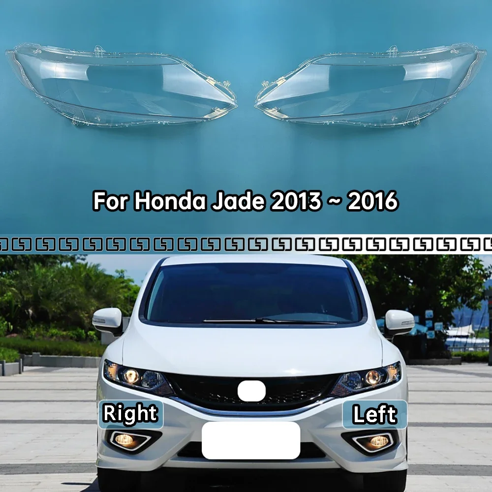 

For Honda Jade 2013 2014 2015 2016 Car Front Headlight Cover Lampshade Lampcover Head Lamp light Covers glass Shell