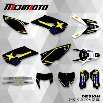 Husqvarna용 MCHMFG 그래픽 데칼 스티커, 오토바이 배경 사용자 정의, TC FC FS 125 250 450 2014 2015 TE FE 2014 2015 2016