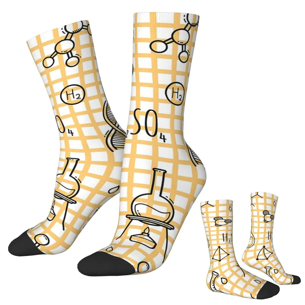 All Seasons Crew Stockings Scientific With Chemistry Formulas Socks Fashion Long Socks for Men Women Valentine's Day Gifts