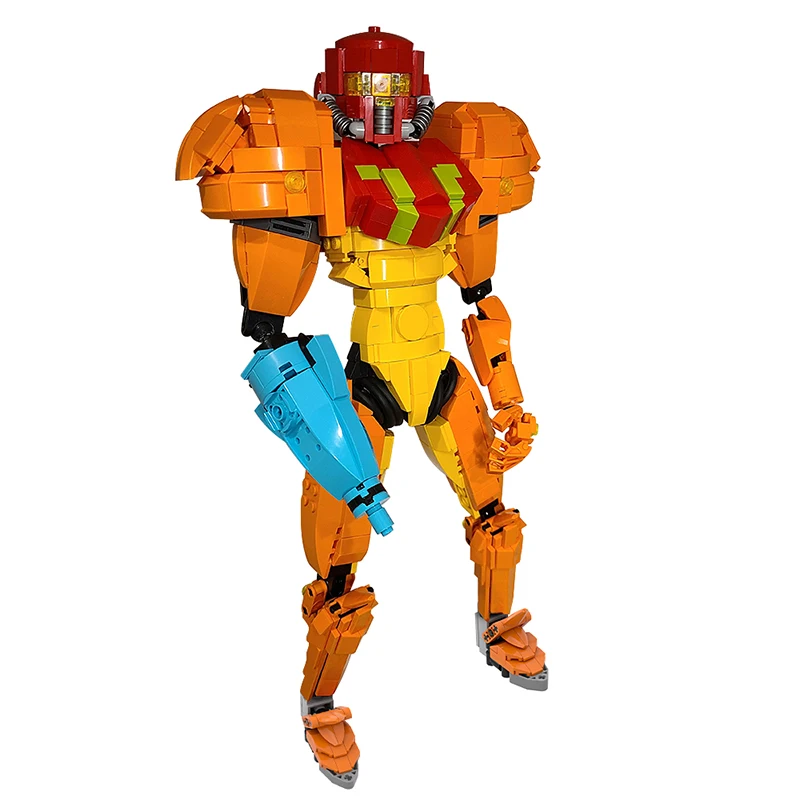 

Ролевая игра Mecha Robot Samus Aran от Metroid, строительные блоки, набор игрушек для детей, подарки на день рождения и Рождество