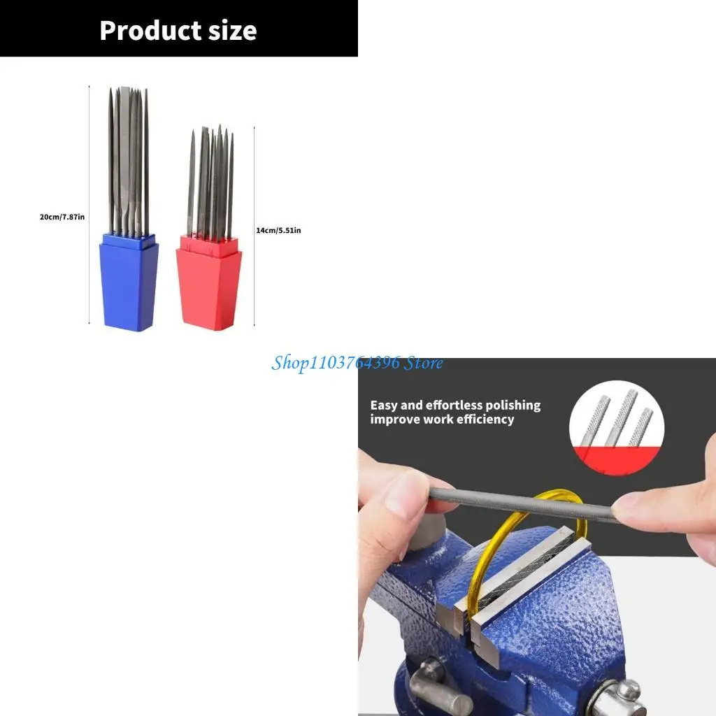 

10 Pack Professional File Tool Set Carving Craft Woodworking Small Files Set for Detailed Jewelry Work and Shaping