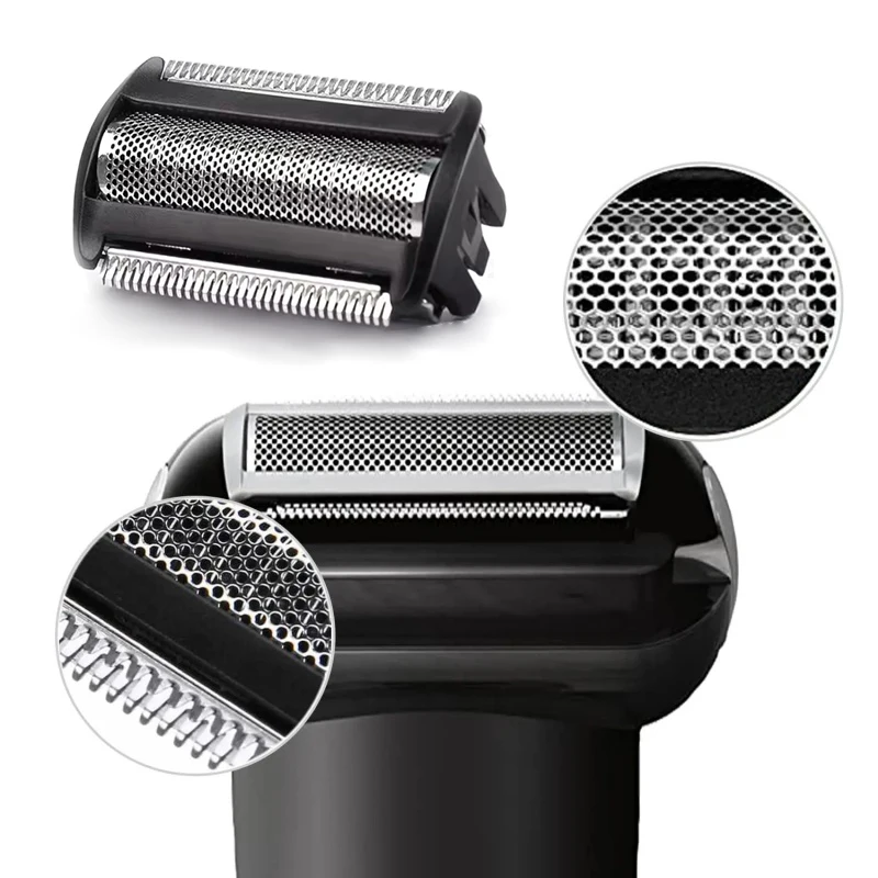 BG2000 Compatible Body Groomer Replacement Heads Hypoallergenic Foil Shaving Cartridges, with Upgraded Blades for Men, Trimmer
