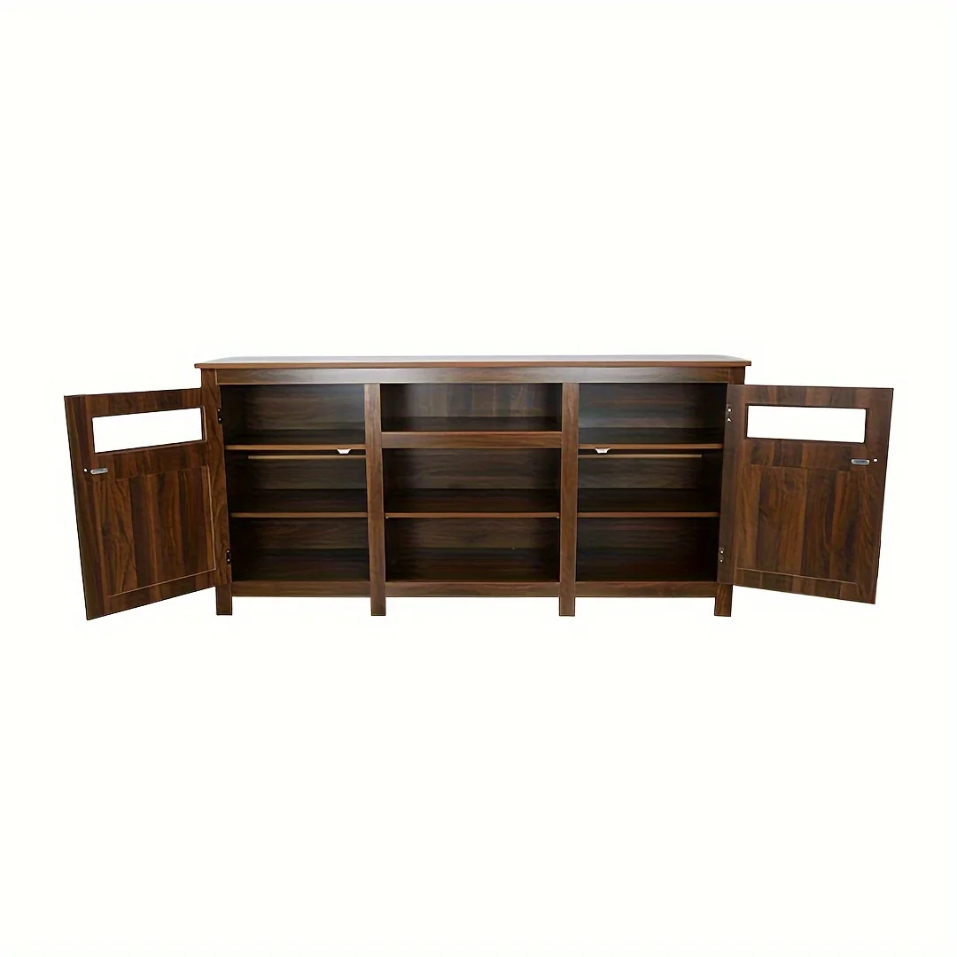 Living Room Storage Cabinet, Shelves, Cutlery Cabinet, Modern Kitchen Utensils Cabinet, Self-service Wooden Storage Cabinet