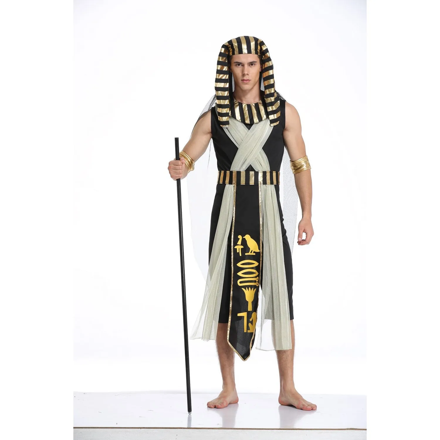

loween Cosplay Pharaoh Queen Godd Costume Stage Opera Performance Outfit Women's Traditional Ethnic Stage Costume